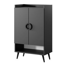 Szafka na buty czarna mat 60 cm Verto