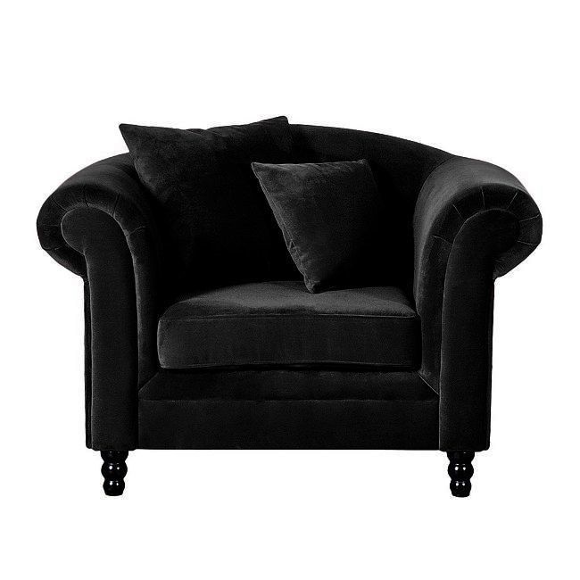 Fotel tapicerowany Gryf, czarny