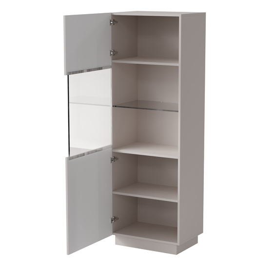 Witryna jednodrzwiowa kaszmir mat 60 x 178 cm Ardea