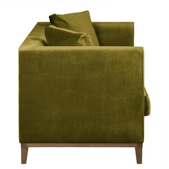 Sofa 3-osobowa tapicerowana zielona Lily
