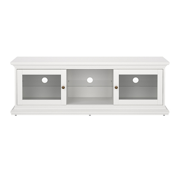 Szafka RTV biała mat 150 cm Paris