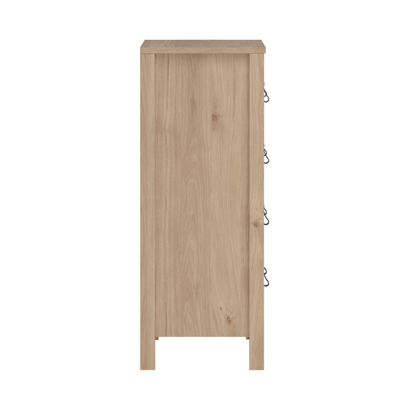 Komoda wysoka z szufladami jackson hickory mat 82 cm Madrid