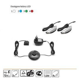 Oświetlenie 2 LED białe High Glossy Furniture