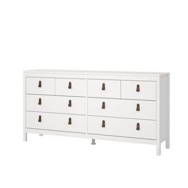 Komoda z szufladami biała mat 159 cm Madrid