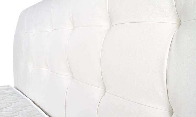  Łóżko Samara 160 x 200 cm, ekoskóra, biały