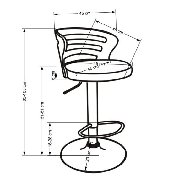 Hoker z oparciem tapicerowany beżowy / orzech H109