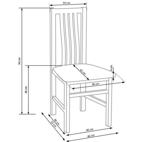 Krzesło do jadalni tapicerowane beżowe / dąb sonoma Paweł