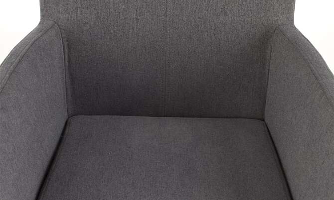 Krzesło tapicerowane K274 ciemny szary, nóżki lite drewno bukowe