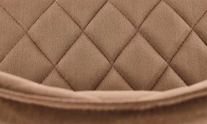 Krzesło tapicerowane K450 tkanina velvet beżowa, nóżki czarne 