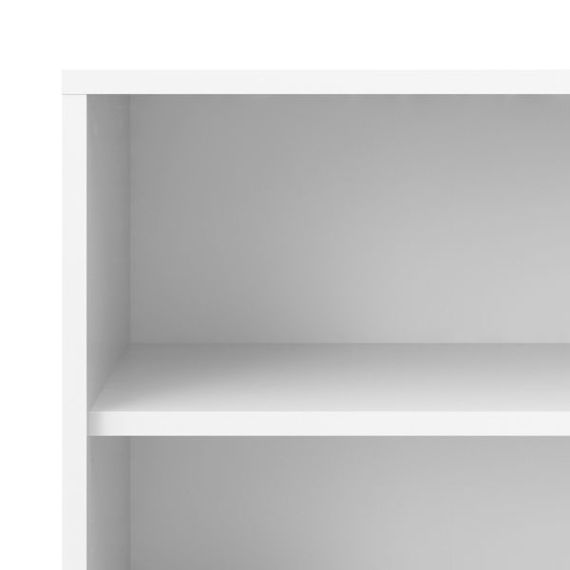 Regał Prima 89 x 40 x 113 cm, 2 półki, biały mat