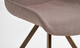 Krzesło tapicerowane K290 popielate, nóżki złoto antyczne