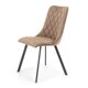 Krzesło tapicerowane K450 tkanina velvet beżowa, nóżki czarne 