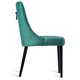 Krzesło tapicerowane kołatka Glamour butelkowa zieleń 