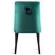 Krzesło tapicerowane kołatka Glamour butelkowa zieleń 